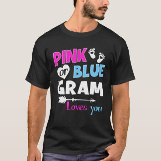 T-shirt Gram Rose Ou Bleu Vous Aime Drôle Sexe Révéler T