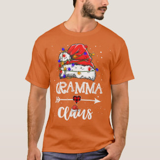 T-shirt Gramma Claus Noël Lumière pyjama Famille Matchine