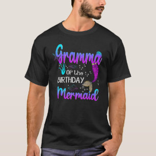 T-shirt Gramma De L'Anniversaire Sirène Anniversaire Mères