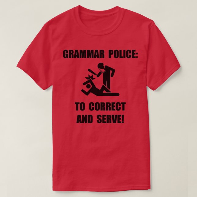 T-shirt Grammaire (Design devant)