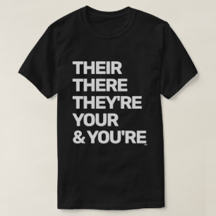 T-shirt Grammaire appropriée