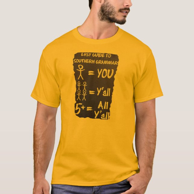 T-shirt Grammaire du sud (Devant)