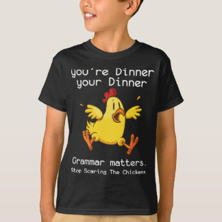 T-shirt Grammaire Importante Drôle Arrêtez De Craindre Les