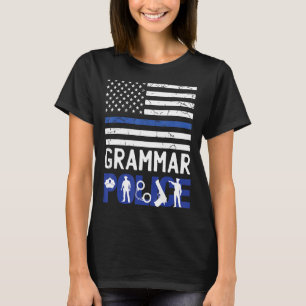 T-shirt Grammaire Police Police Police Cops Police