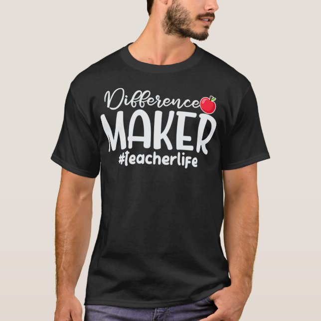 T-shirt Grammaire Vie de l'enseignant  (Devant)