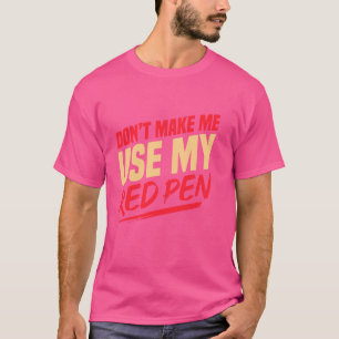T-shirt Grammar École de police Anglais Enseignant