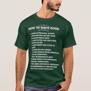T-shirt Grammar Pun amusant anglais enseignant littératur
