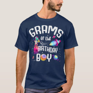 T-shirt Grammes De L'Anniversaire Garçon Astronaut Espace
