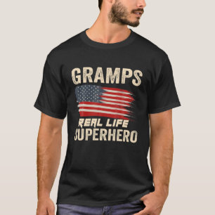 T-shirt Grammes vintages Real Life Superhero Grand-père US