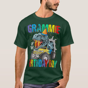 T-shirt Grammie De L'Anniversaire Garçon Monster Camion Di