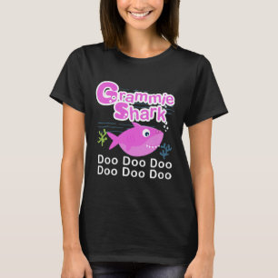 T-shirt Grammie Requin mignon Grandma Poisson Nonnie Poiss