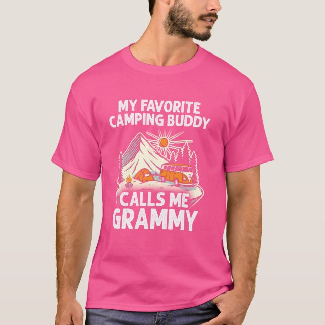 T-shirt Grammy Camper Mes Amoureux Du Camping Favoris Appe (Devant)