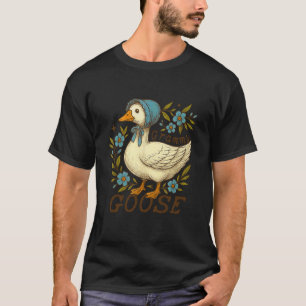 T-shirt Grammy Fleur Oie Mignonne Oie Ridicule Fête des Mè