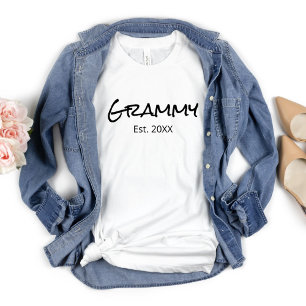 T-shirt Grammy Nana Gigi Grand-mère Personnalisée