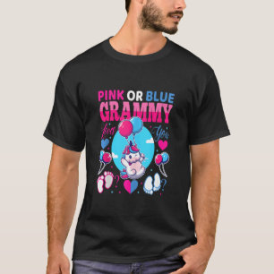 T-shirt Grammy Rose Ou Bleu Vous Aimez Genre Bébé Révéler 