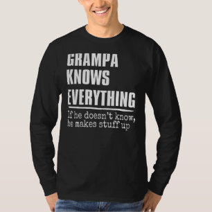 T-shirt Grampa connaît tout Fier Grampa Fête des pères