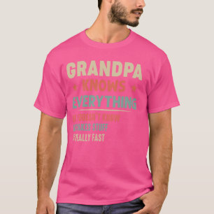 T-shirt Grampa connaît tout Funny Grand-père Père du Père