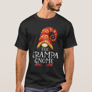 T-shirt Grampa Gnome Xmas Family Matching Group Noël
