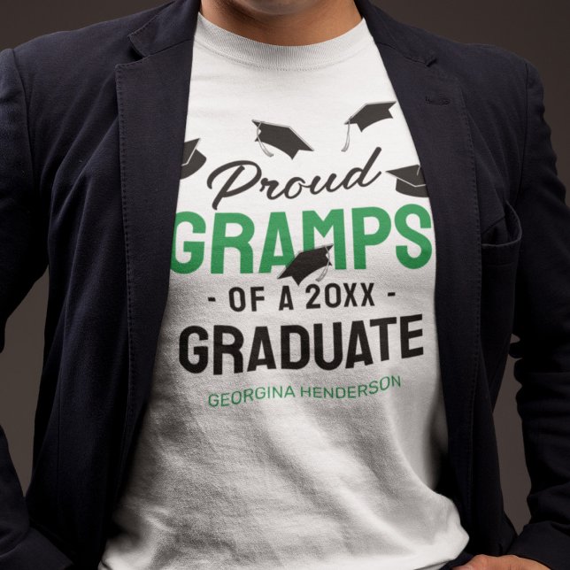 T-shirt Grampes de fidélité vert noir 2025 Diplômé (Créateur téléchargé)