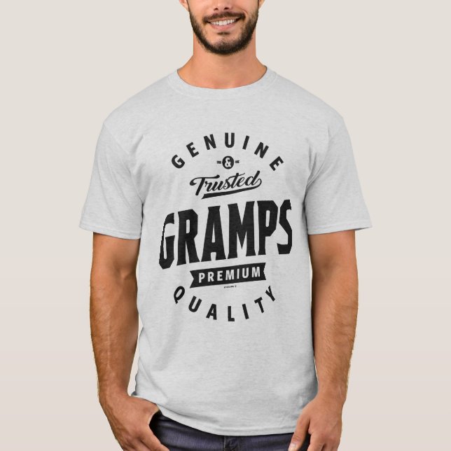 T-shirt Gramps Véritables Cadeaux (Devant)