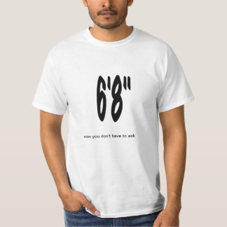 T-shirt grand 6' 8" de personne