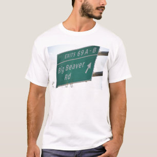 T-shirt Grand annuler 69 de route de castor de signe drôle