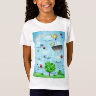 T-Shirt Grand arbre et oiseaux volants
