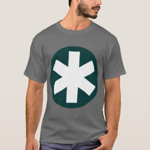 T-shirt Grand Asterisk - Vert foncé et blanc