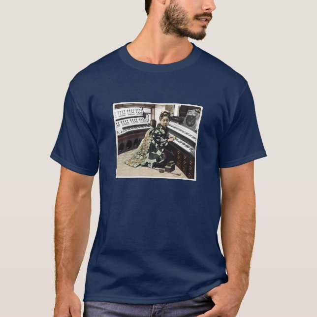 T-shirt Grand au Japon : bruit de techno de geisha (Devant)