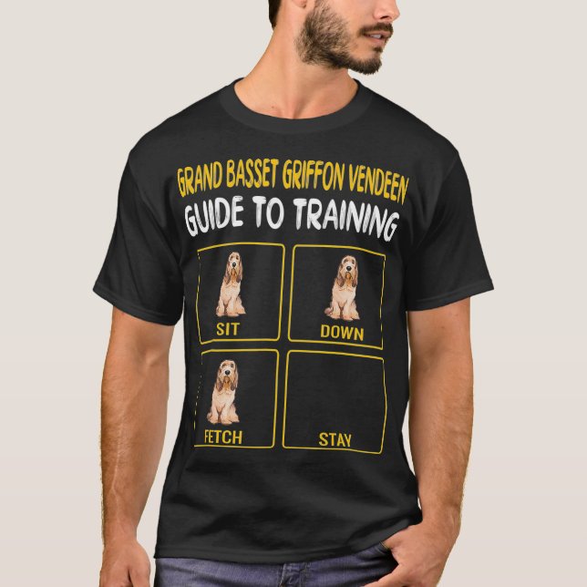 T-shirt Grand Basset Griffon Vendeen Guide De Formation (Devant)