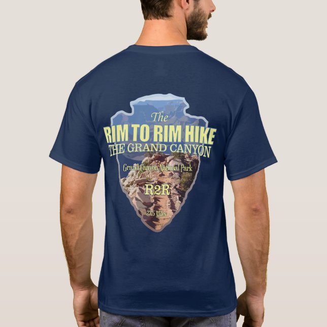 T-shirt Grand Canyon Rim to Rim (flèche) (Dos)