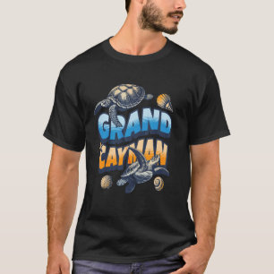 T-shirt Grand Cayman Tribal Tortue Vacances Plage Caraïbes