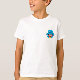 T-shirt Grand Chapeau Bleu Garçon Joyeux Enfants