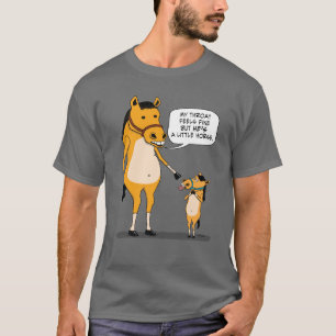 T-shirt Grand cheval drôle et mignon et petit cheval