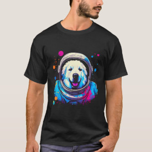 T-shirt Grand Chien des Pyrénées Drôle Astronaut