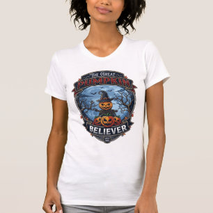 T-shirt Grand Citrouille Croyant Épouvantail Chapeau de So