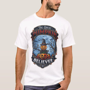 T-shirt Grand Citrouille Croyant Épouvantail Chapeau de So