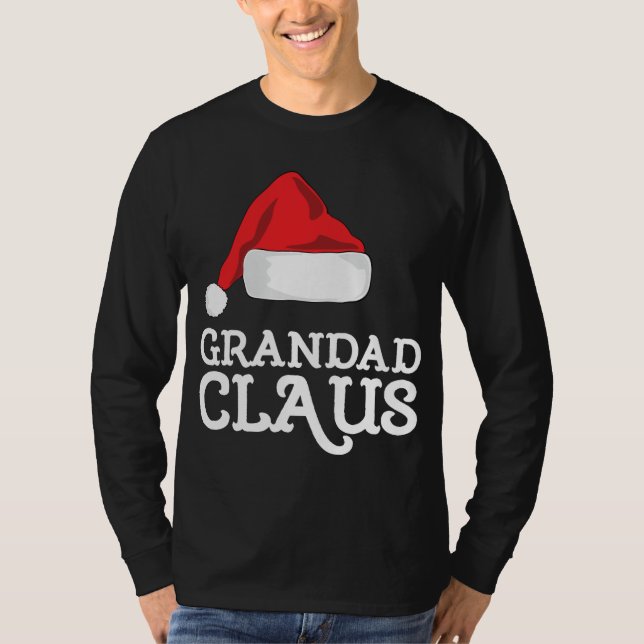 T-shirt Grand Claus Noël Casquette Famille Groupe de jumel (Devant)
