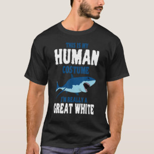 T-shirt Grand Costume humain de requin blanc le plus grand