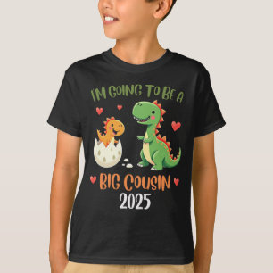 T-shirt Grand Cousin Dinosaure Je vais être Cousin Bébé Re