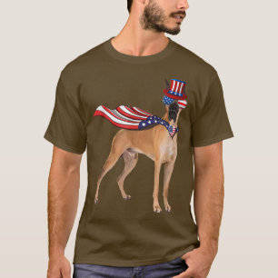 T-shirt Grand Dane Drapeau Américain Bandana Patriotique 4