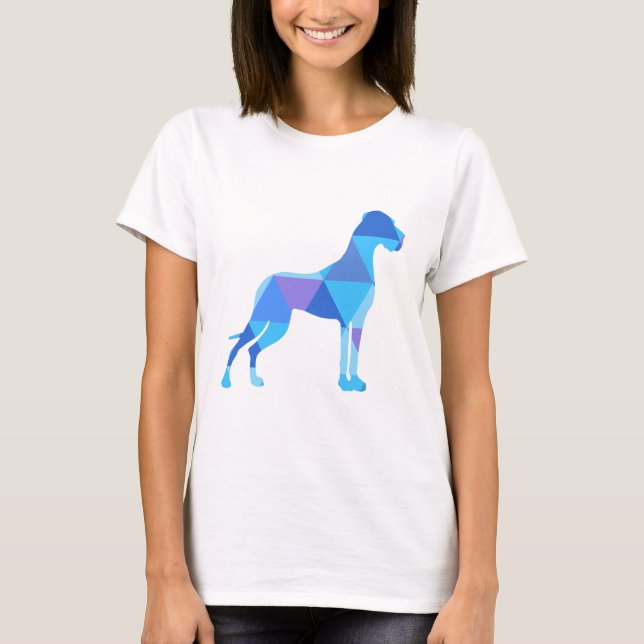 T-shirt Grand Danois Bleu Triangulus (Devant)