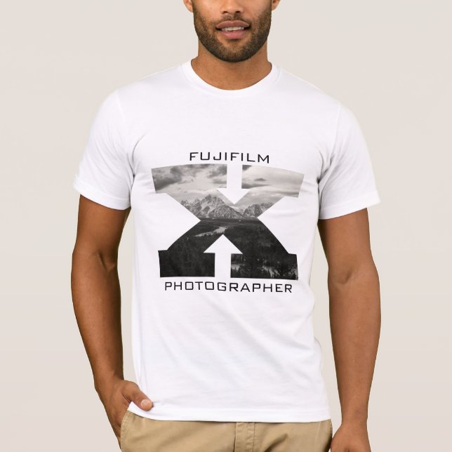 T-shirt grand de photographe de Teton Fujifilm X (Devant)