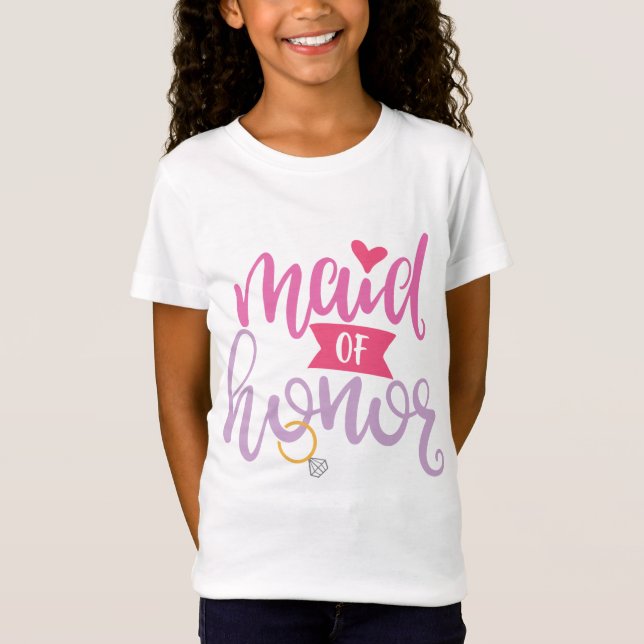 T-Shirt Grand Design Mariage, femme d'honneur (Devant)