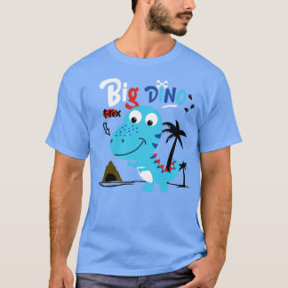 T-shirt grand dino t rex dessin animé