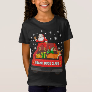 T-Shirt Grand-Duc Claus Camion Rouge Père Noël Reindeer El