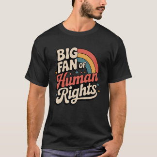 T-shirt Grand Fan des Droits de l'Homme Manches Longues