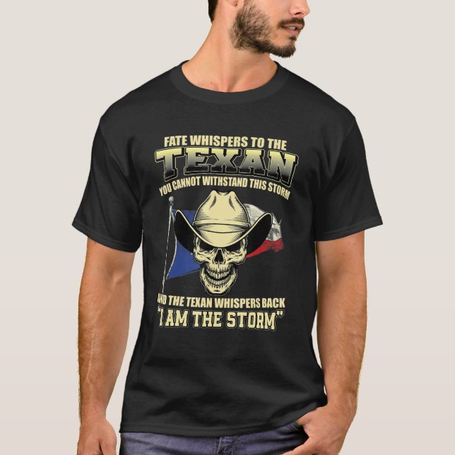 T-shirt Grand fier Texan Qoute Texas Drapeau Usa Longhorn (Devant)