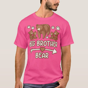 T-shirt grand frère ours 4 petits tee - shirt, grand frère
