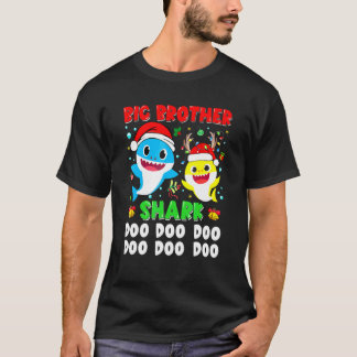T-shirt Grand frère requin Noël Doo Doo Famille Matchin